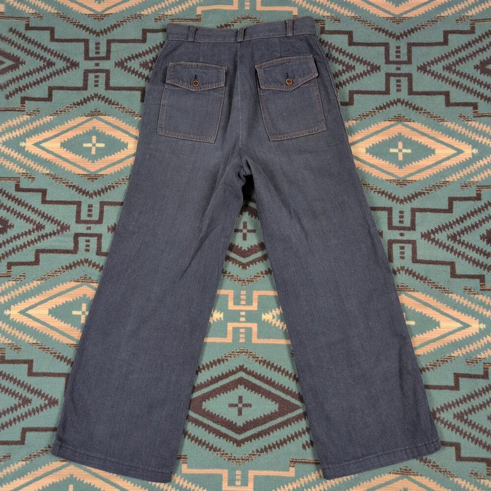 Sears Roebuck Jeans That Fit 70's Women's Size 27x27 High Waist Wide Leg Hippy